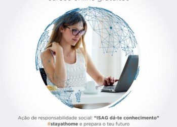 ISAG lança três cursos online e gratuitos para profissionais durante o confinamento