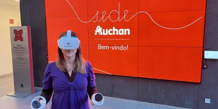 Como a Realidade Virtual está a invadir a formação na Auchan
