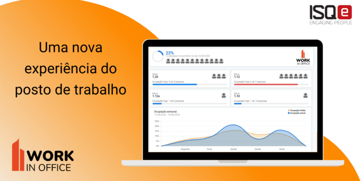 Reserve os dias e locais de trabalho no escritório com o WorkinOffice, a solução de nova geração em cloud do ISQe