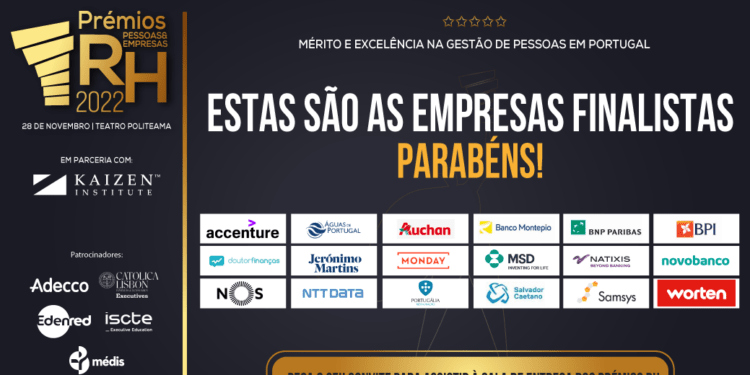 Conheça os finalistas dos Prémios RH 2022!
